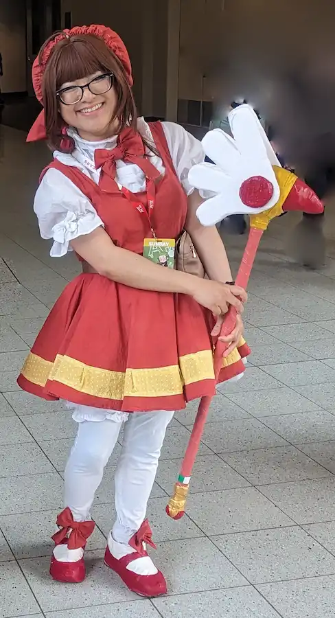 an image of me cosplaying as Sakura Kinomoto from cardcaptor Sakura